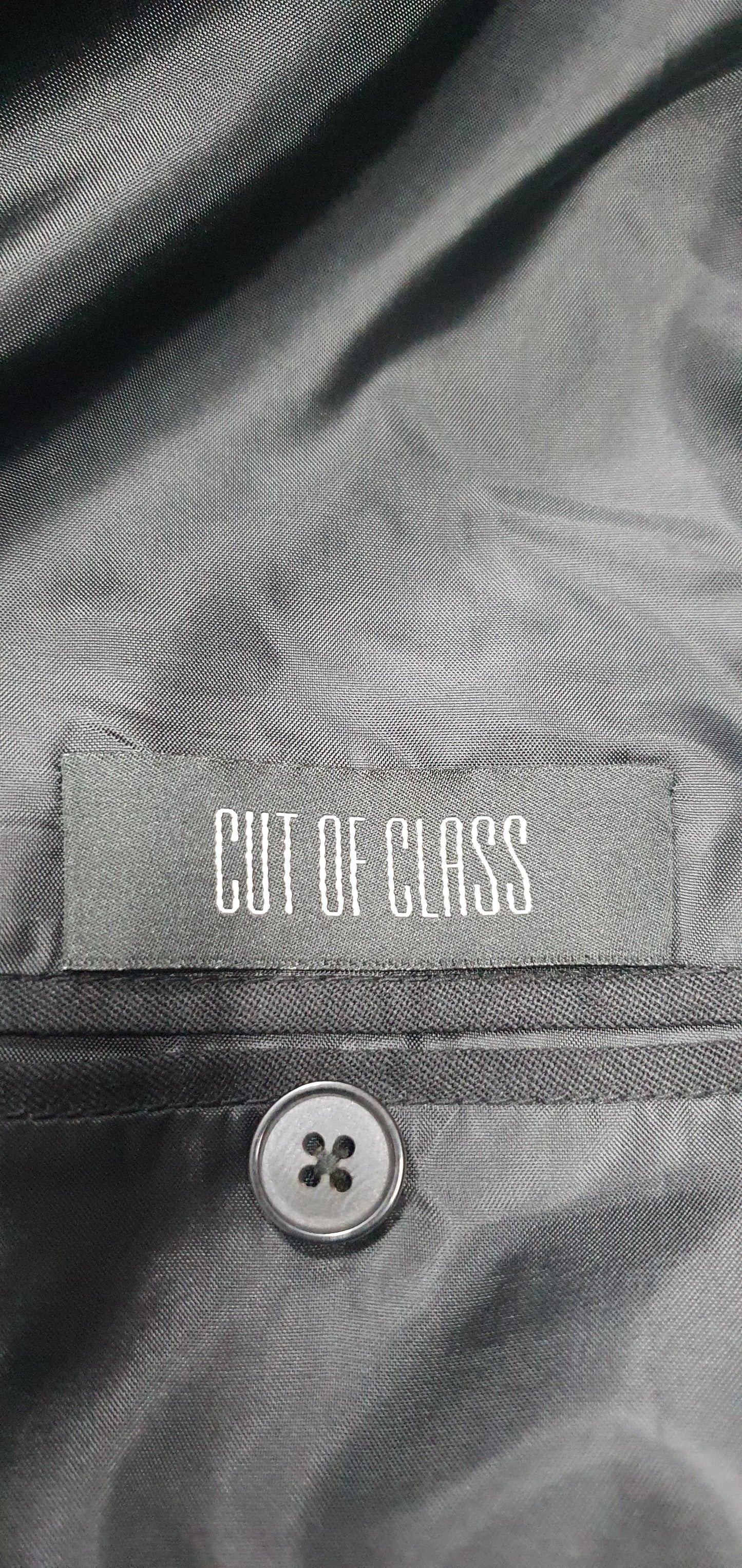 MEN BLUE SOLID SLIM-FIT TUXEDO PARTY SUIT SIZE XL