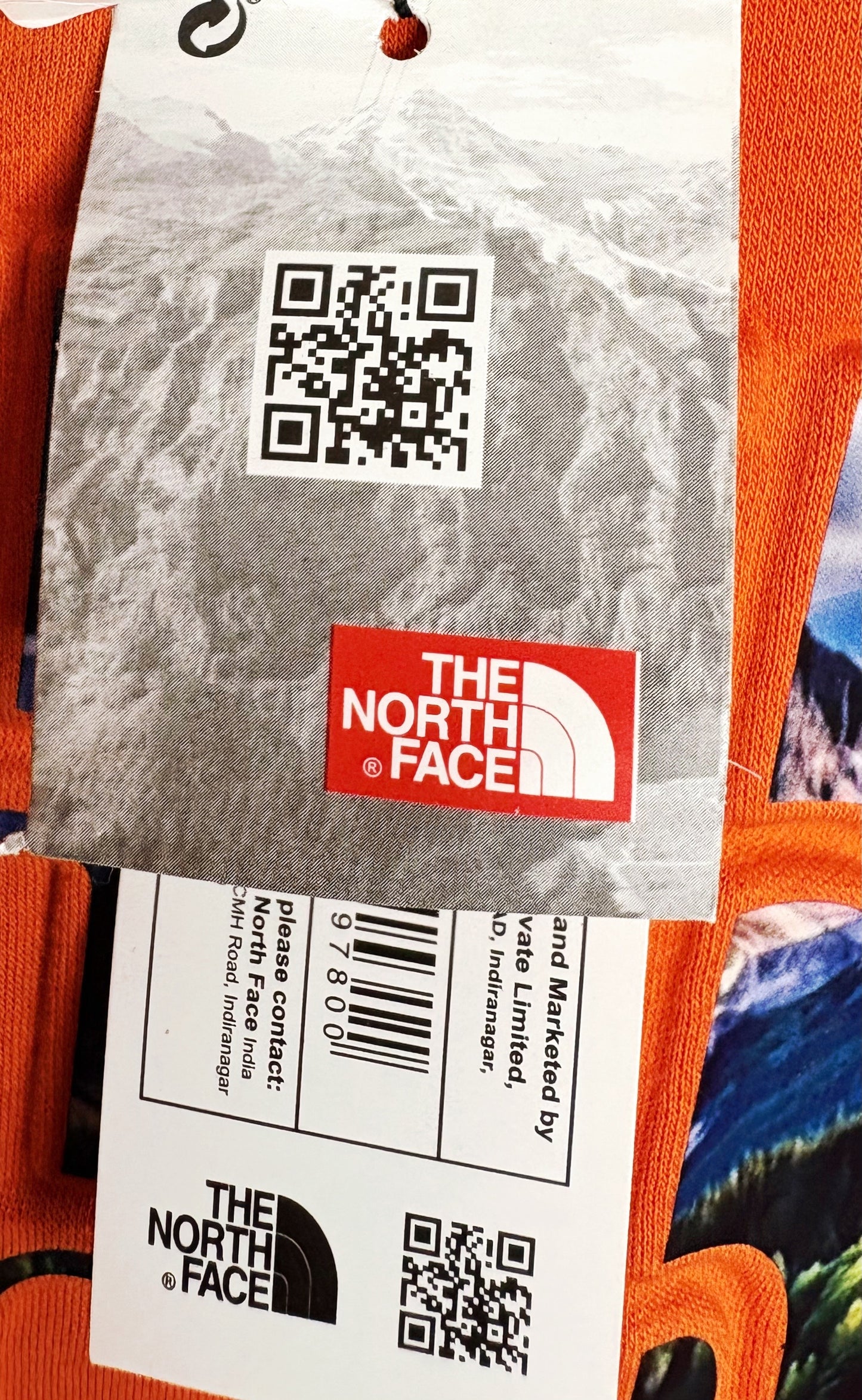 The North Face Luxury Orange Hoodie – Never Stop Exploring Edition