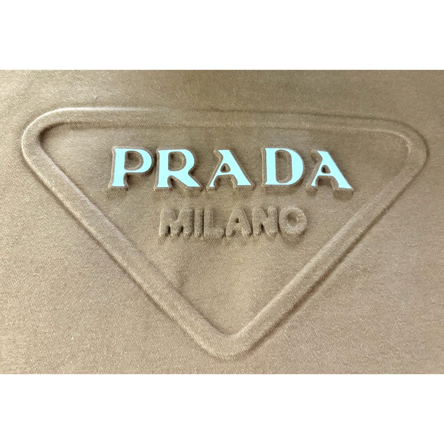 Prada Milano Camel Brown Hoodie – Timeless Designer Wear