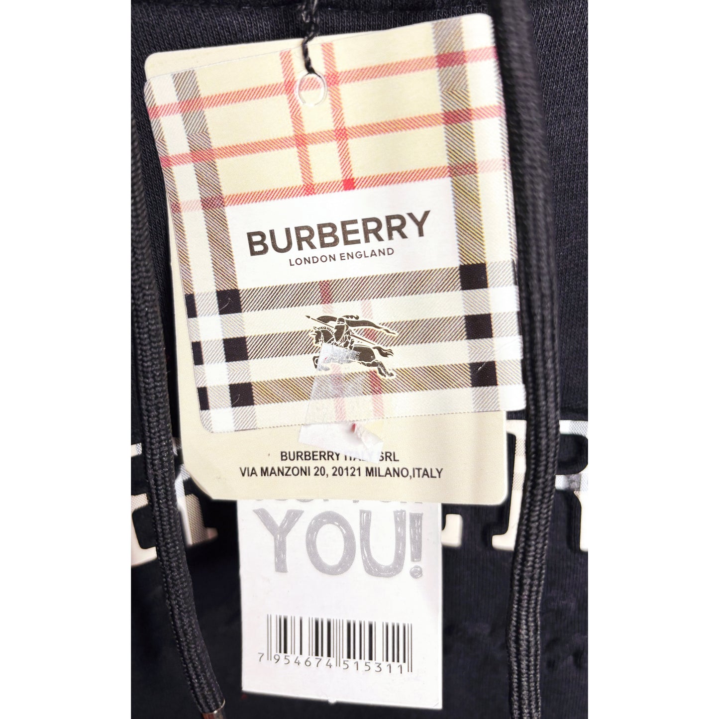 Burberry Signature Black Hoodie – Timeless London Heritage