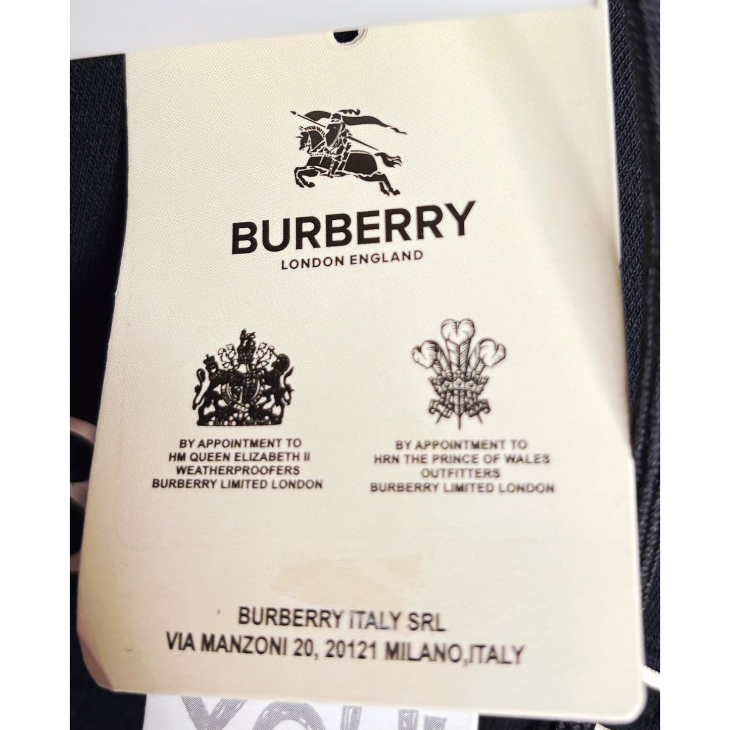 Burberry Signature Black Hoodie – Timeless London Heritage
