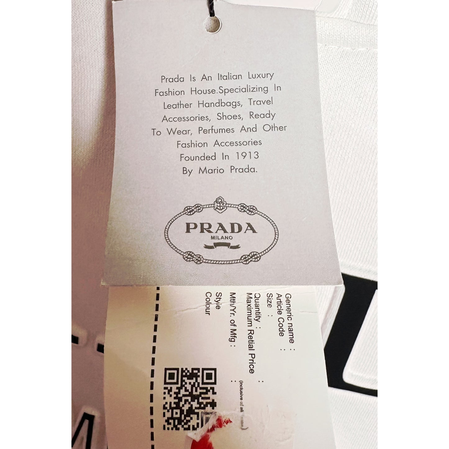 Prada Milano Luxury Essentials Hoodie – Pure White Edition