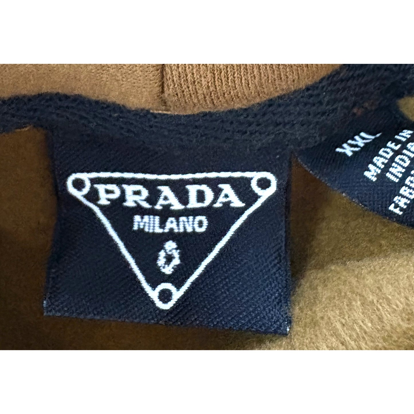 Prada Milano Camel Brown Hoodie – Timeless Designer Wear