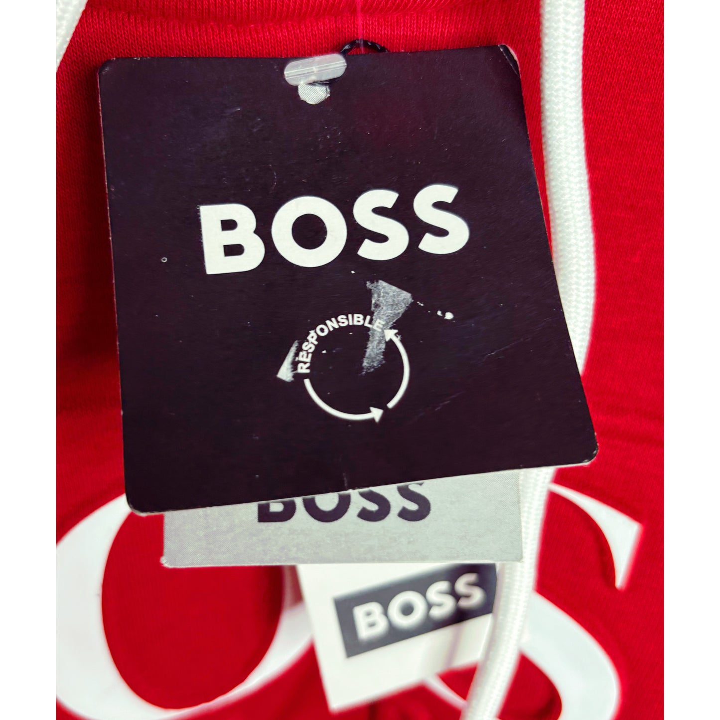 Hugo Boss Classic Red Hoodie – Luxury Essentials