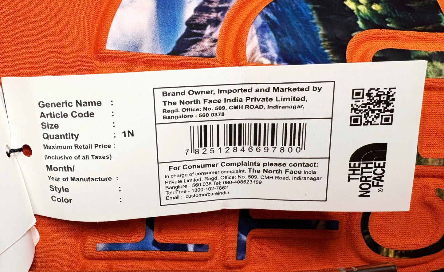 The North Face Luxury Orange Hoodie – Never Stop Exploring Edition