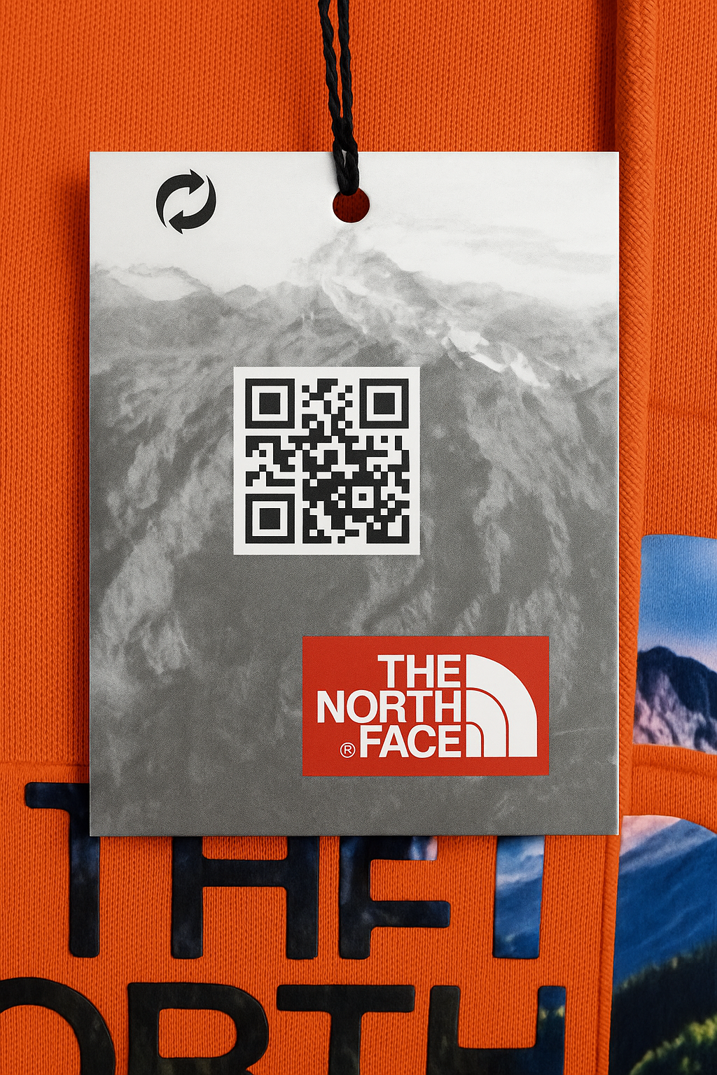 The North Face Luxury Orange Hoodie – Never Stop Exploring Edition
