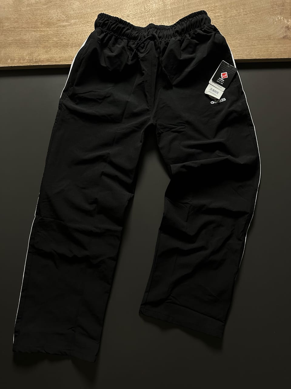 ADIDAS GREY TRACK PANTS FOR MEN – CLASSIC THREE STRIPES SPORTSWEAR TRACK