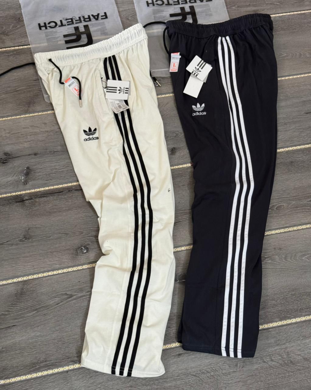 Classic Adidas 3-Stripes Cotton White Track Pants – Everyday Comfort