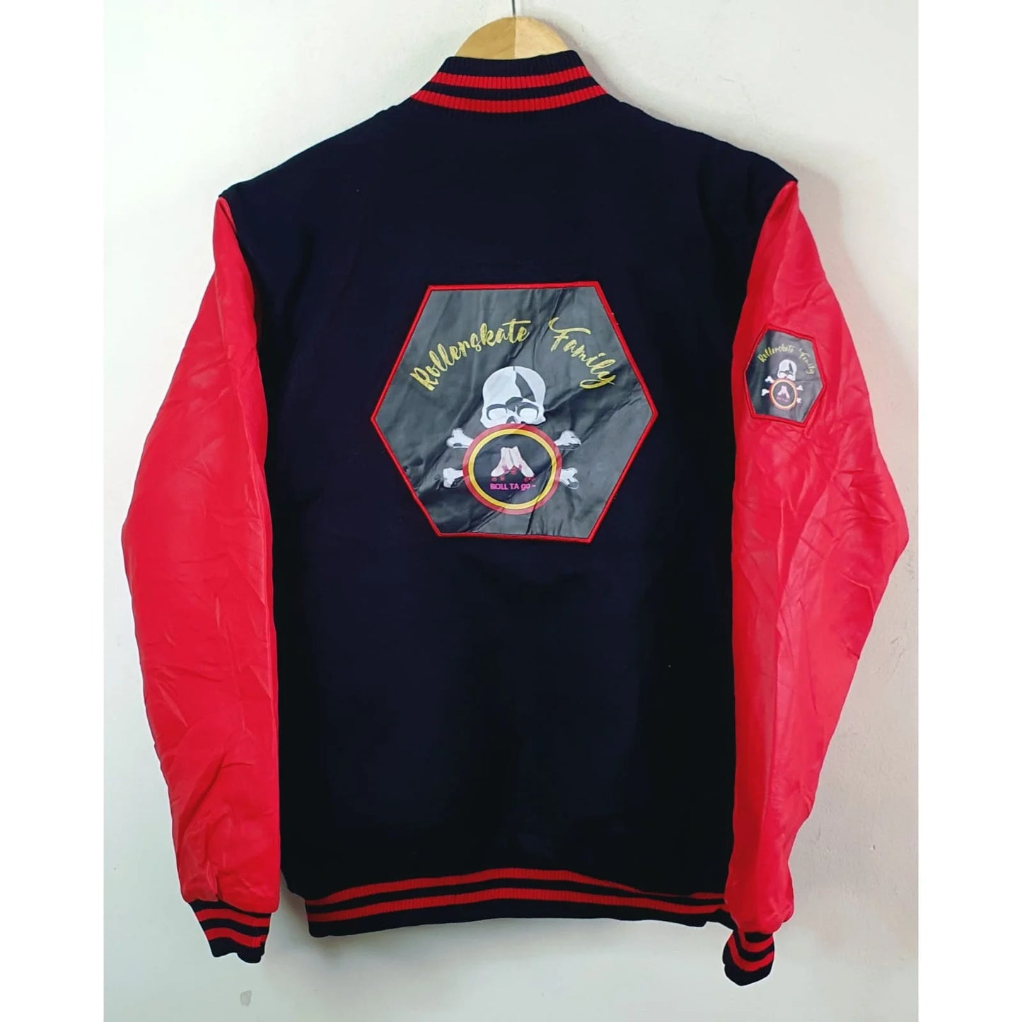 GAONNURI SIZE M ROLL TA GO PREMIUM LUXURY VARSITY JACKET