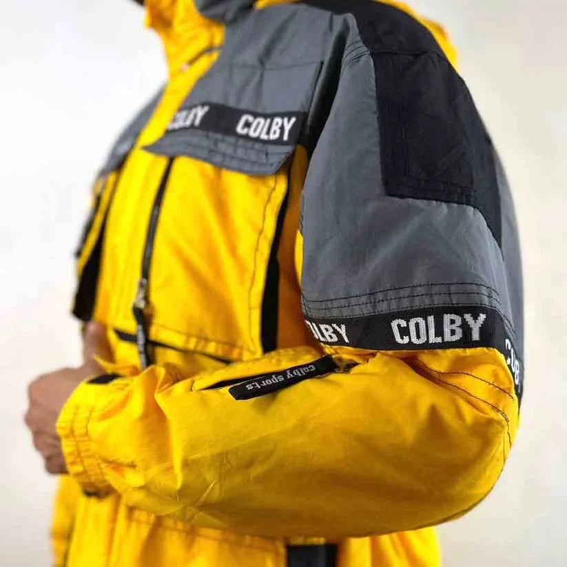 COLBY SKI TEAM YELLOW SIZE XL PREMIUM JACKET..