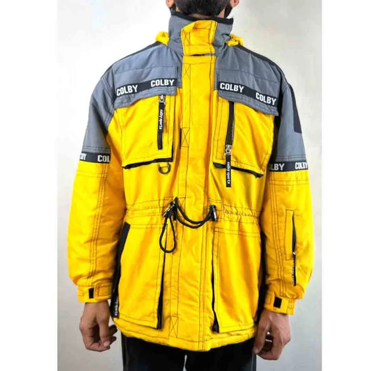COLBY SKI TEAM YELLOW SIZE XL PREMIUM JACKET..