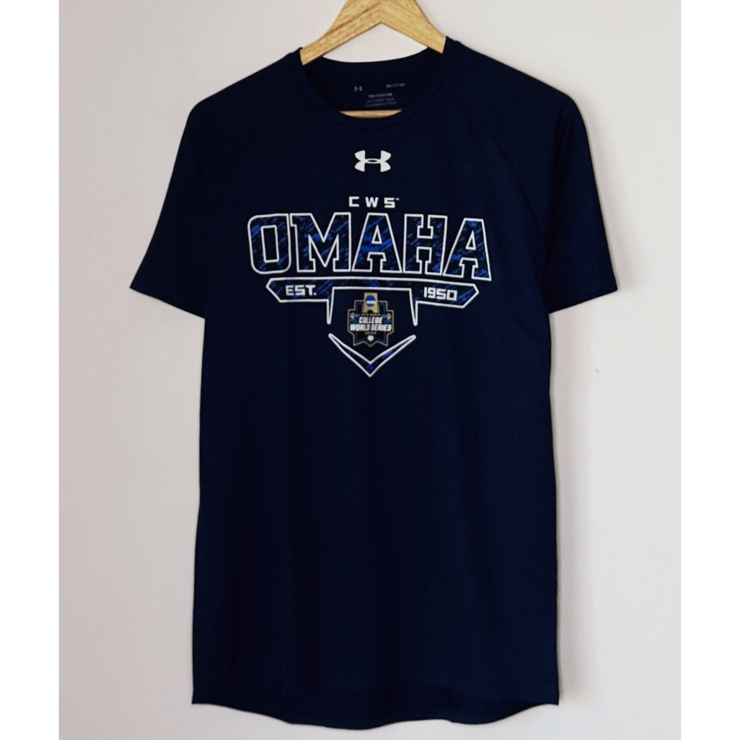 UNDER ARMOUR CWS OMAHA SIZE- S DRY-FIT TEES