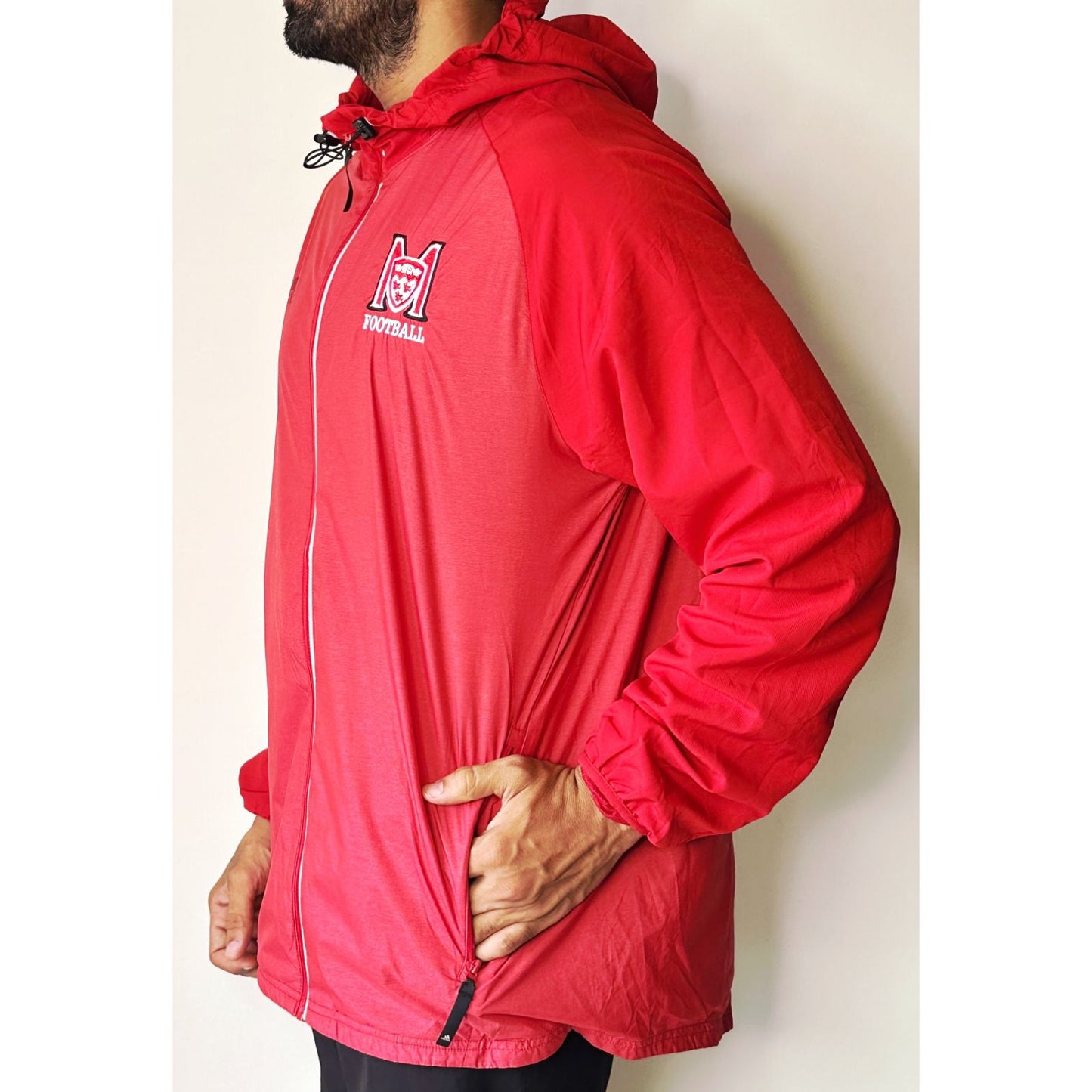 ADIDAS FOOTBALL WINDBREAKER SIZE L PREMIUM JACKET -