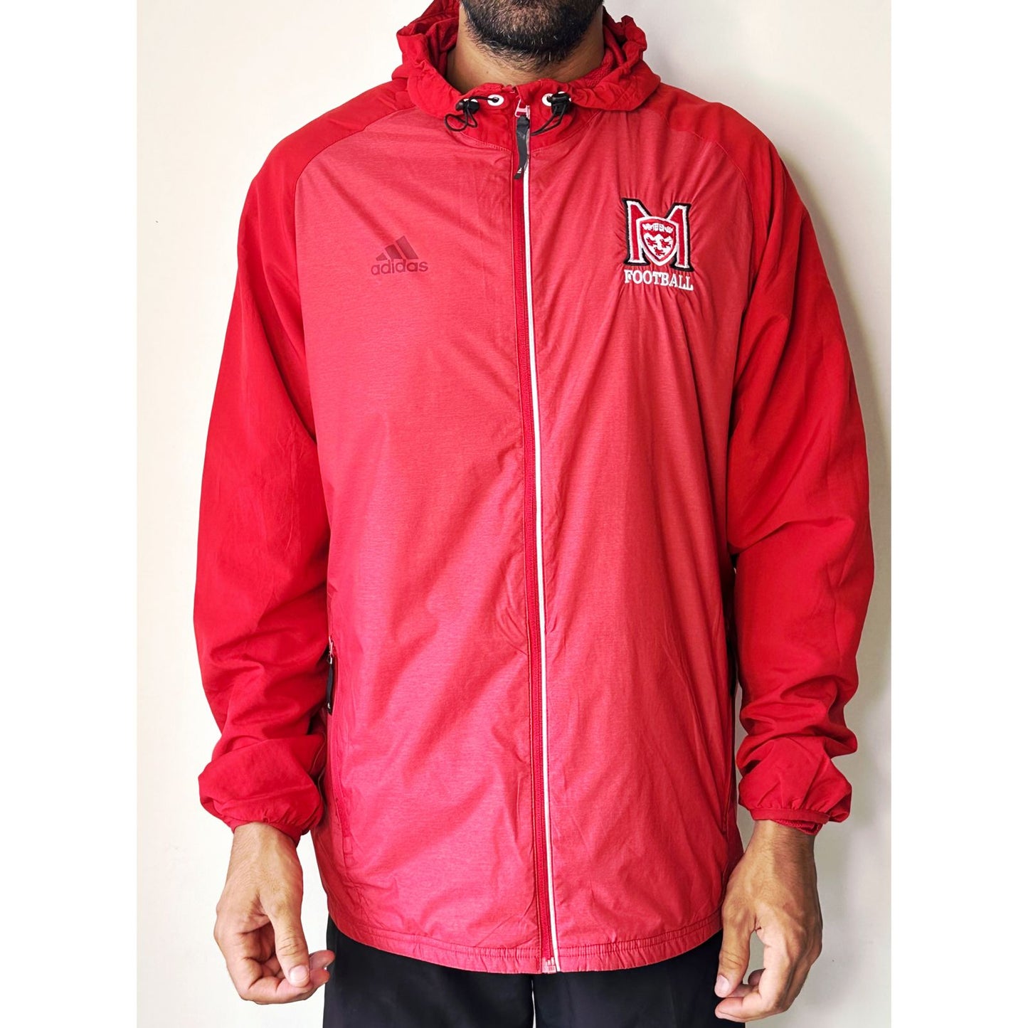 ADIDAS FOOTBALL WINDBREAKER SIZE L PREMIUM JACKET -