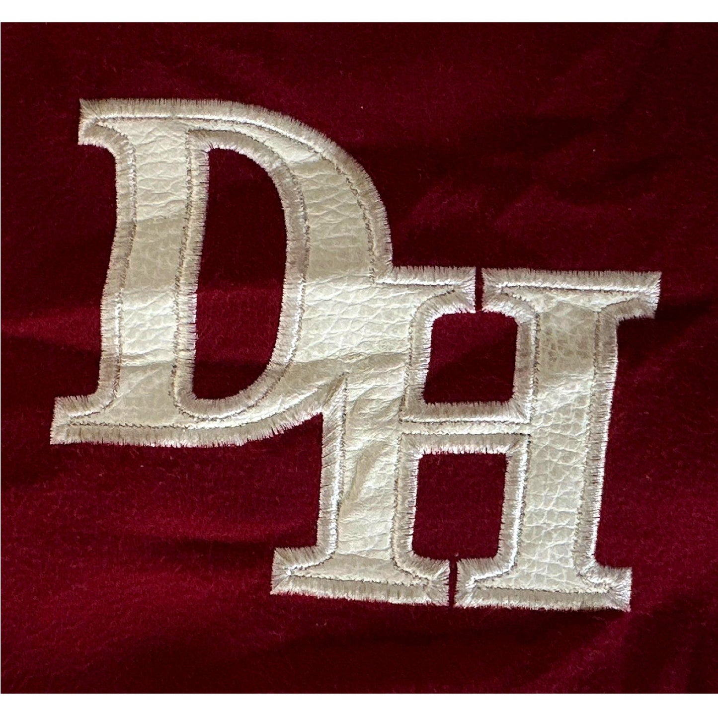 POHANGDONGHEA MAROON AND WHITE SIZE- M VARSITEY JACKET