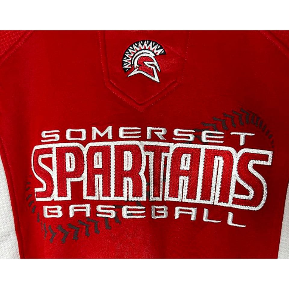 SOMERSET SPARTANS SIZE- L -ICE HOCKEY JERSEYS.