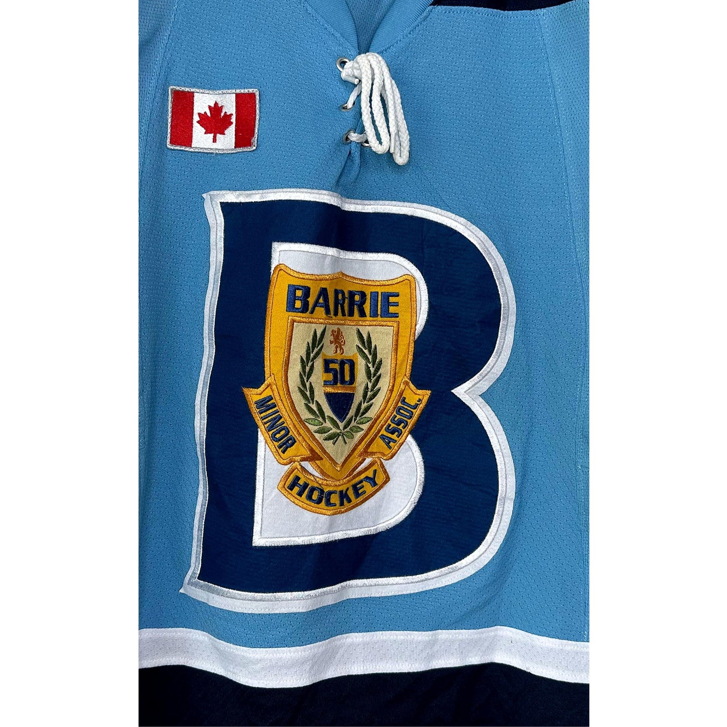 BARRIE BLUE MOON MARINE PROKOPEC NO 91 SIZE- M -ICE HOCKEY JERSEYS