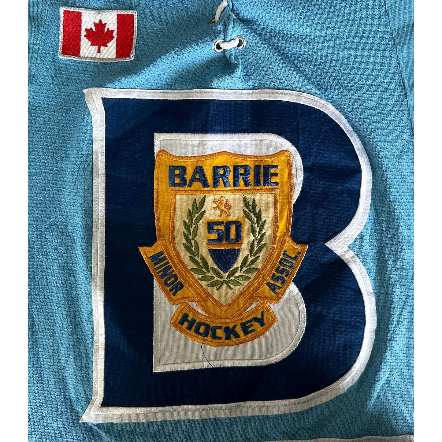 BARRIE BLUE MOON MARINE PROKOPEC NO 91 SIZE- M -ICE HOCKEY JERSEYS