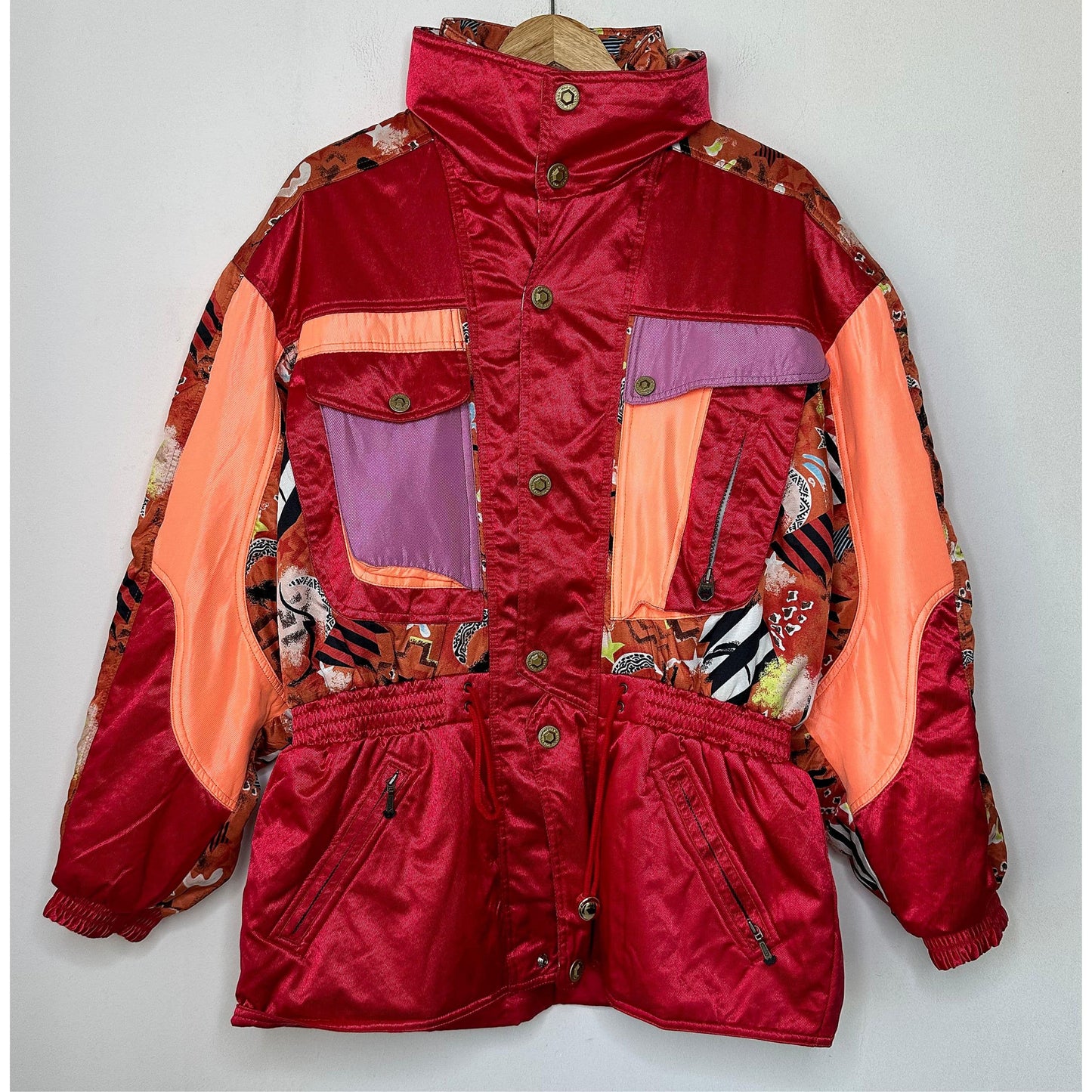 WINDEX PRO SIZE L RED DESIGNER SKI JACKET .