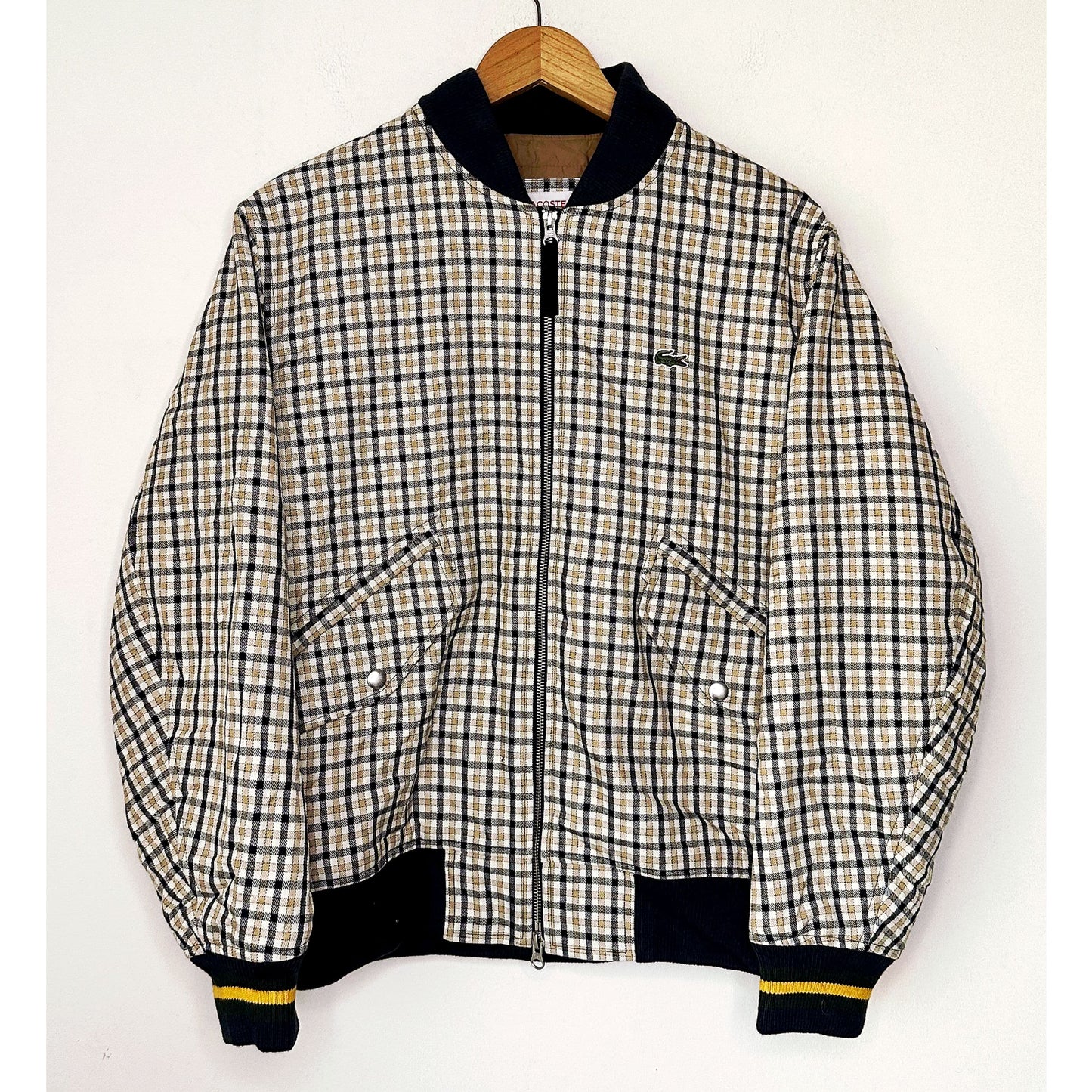LACOSTE LIVE CHECKERED SIZE M PREMIUM JACKET.
