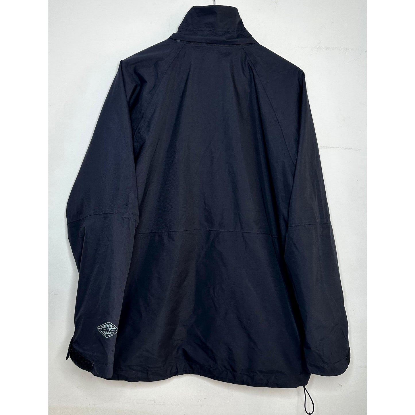 COLUMBIA BLACK SIZE- XL WINDBREAKER JACKET-