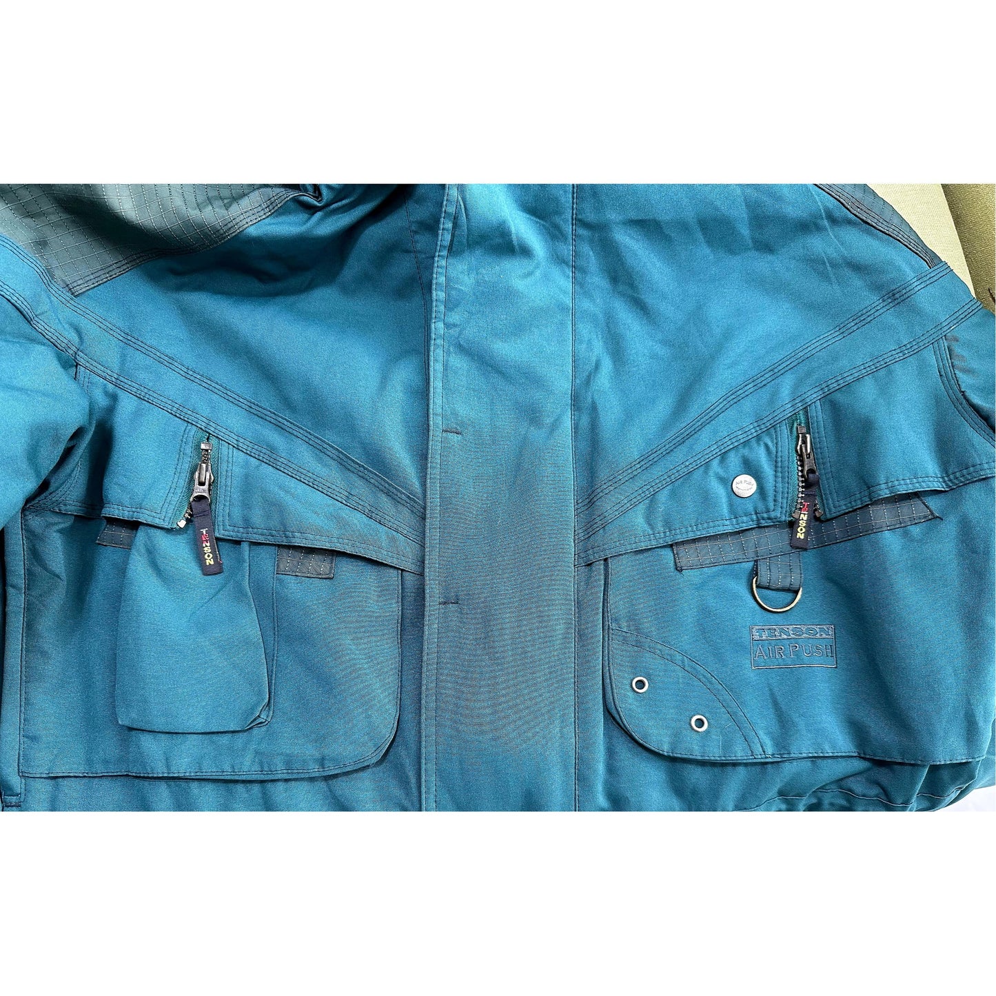 TENSON MULTI POCKET SKY BLUE PREMIUM JACKET SIZE XL.