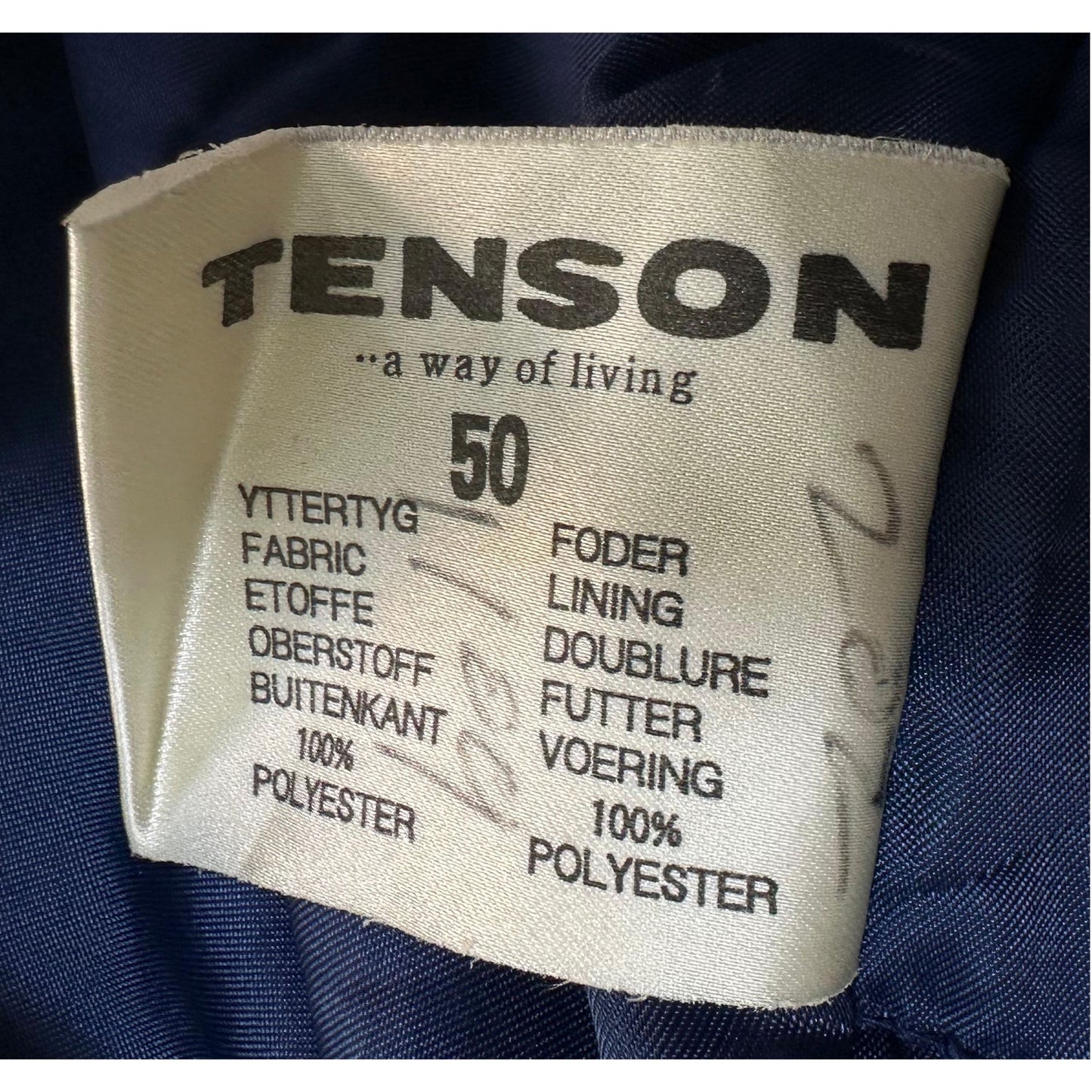 TENSON MULTI POCKET SKY BLUE PREMIUM JACKET SIZE XL.