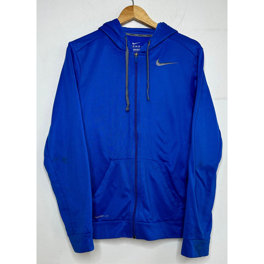 NIKE THERMA FIT BLUE ZIPPER HOODIE SIZE M