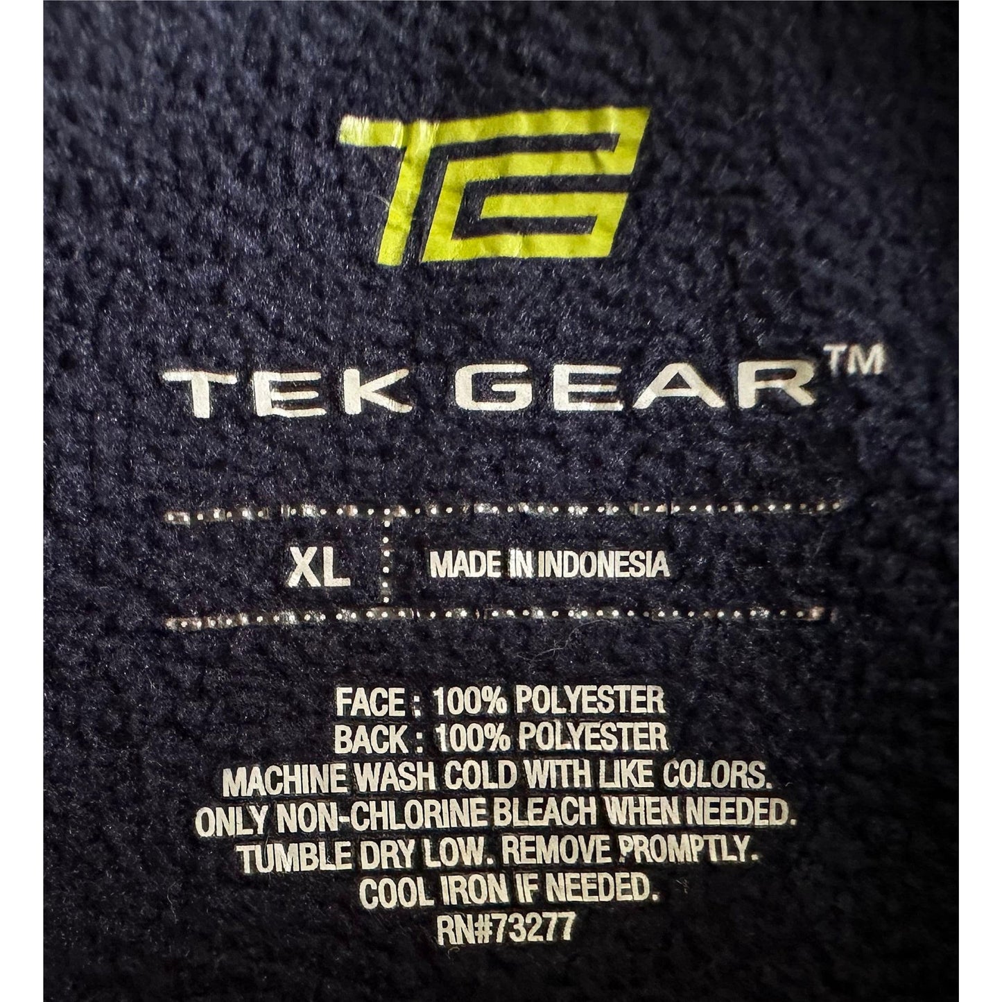TEK GEAR ZIPPER HOODIE SIZE XL