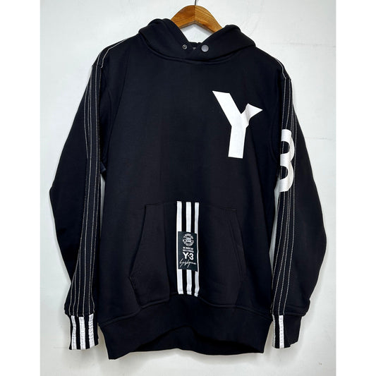 ADIDAS Y3 YOHJI YAMAMOTO BLACK DESIGNER HOODIE SIZE XL
