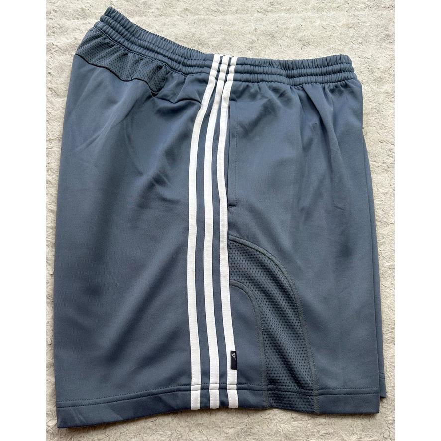 ADIDAS GREY WITH WHITE STRAP PREMIUM SHORTS SIZE XL
