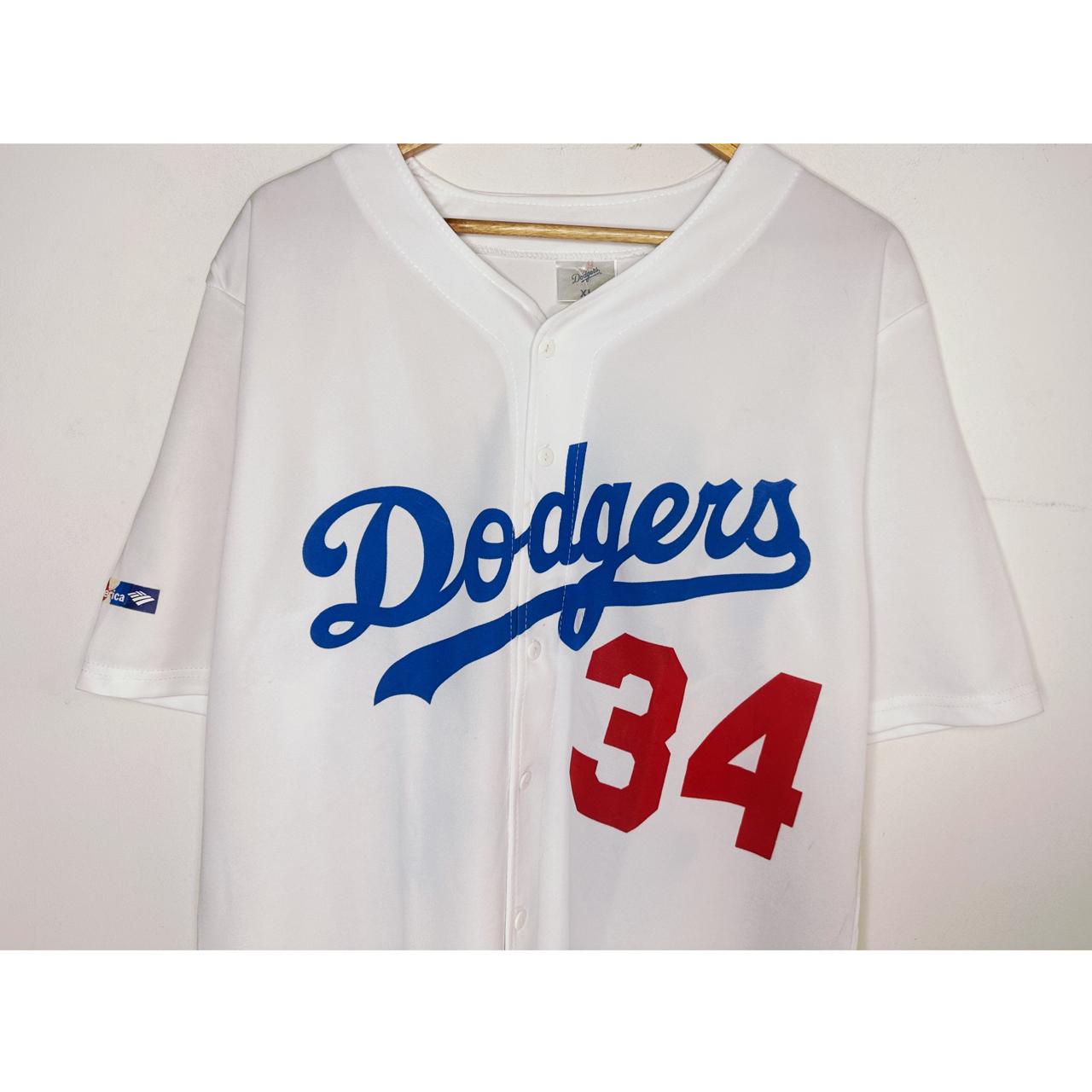 DODGERS 1981 VALENZUELA NO 34 SIZE-L BASEBALL JERSEYS