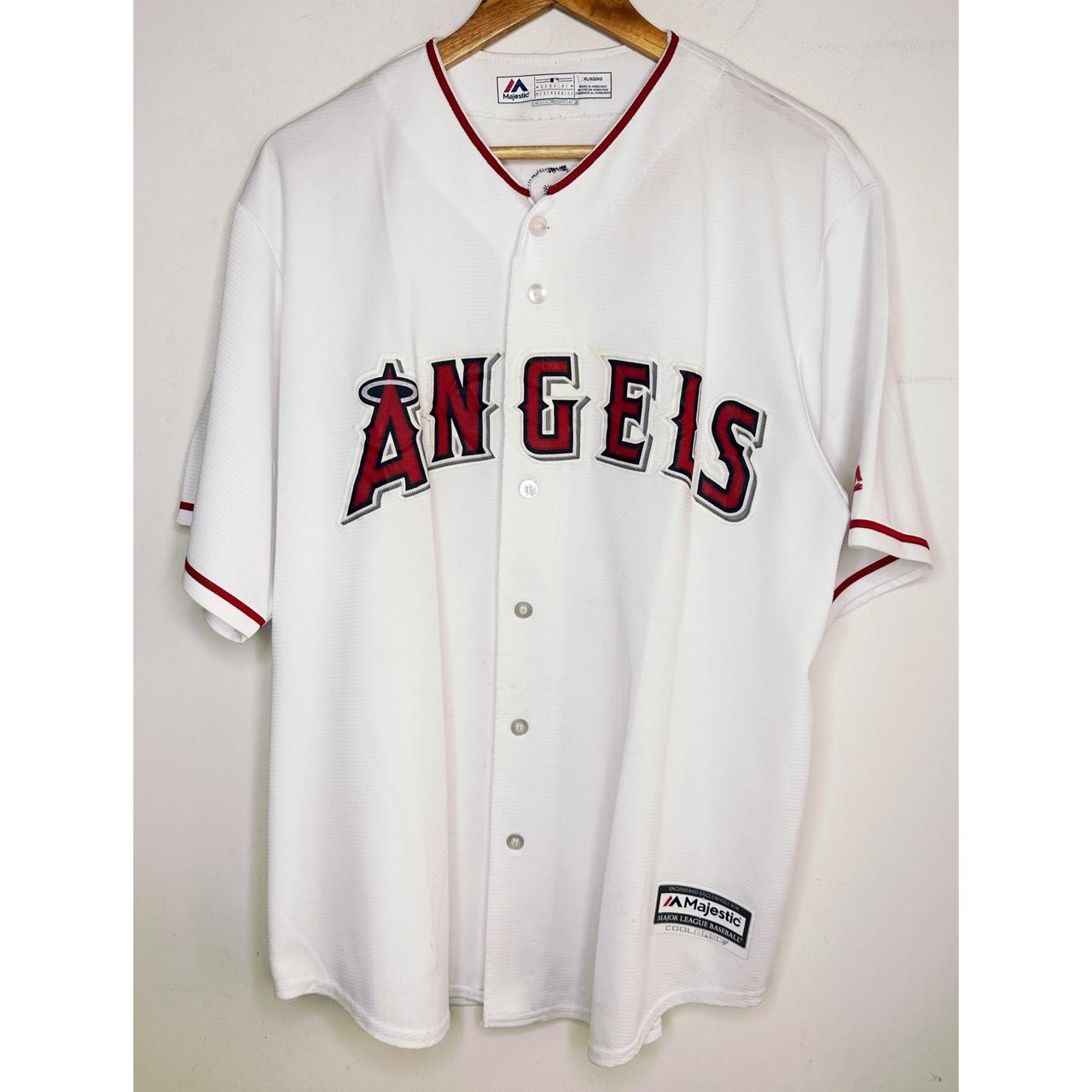 MAJESTIC ANGELS TROUT NO 27 SIZE-XL BASEBALL JERSEYS