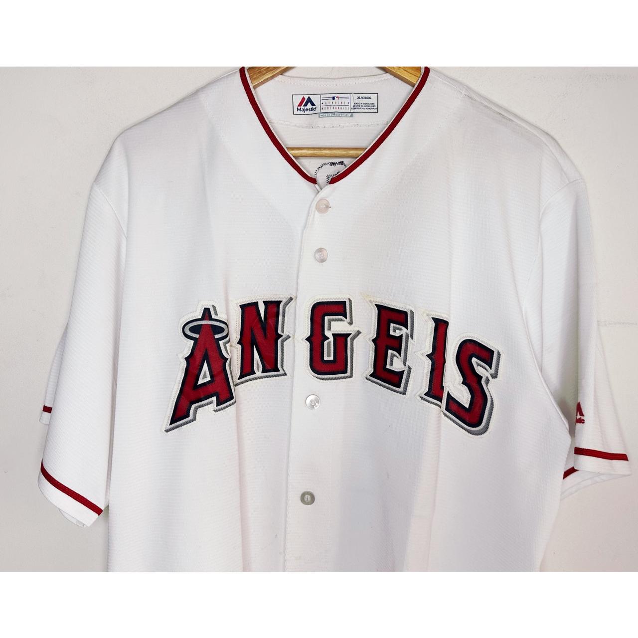 MAJESTIC ANGELS TROUT NO 27 SIZE-XL BASEBALL JERSEYS