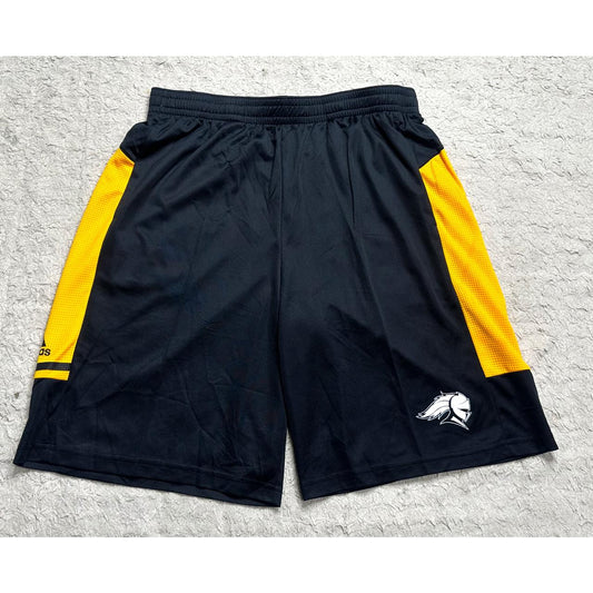 ADIDAS BLACK AND YELLOW PREMIUM CASUAL SHORT SIZE L