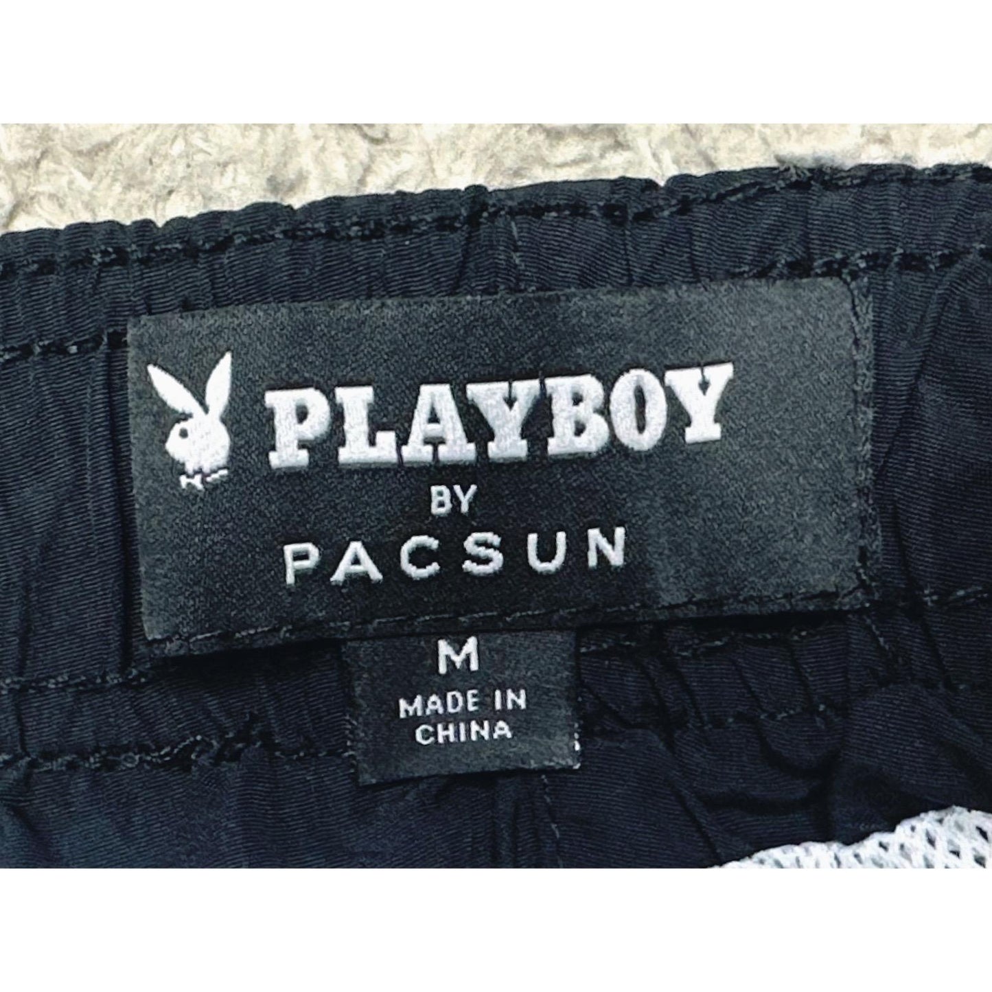 PLAYBOY BY PACSUN BLACK PREMIUM SHORTS SIZE L