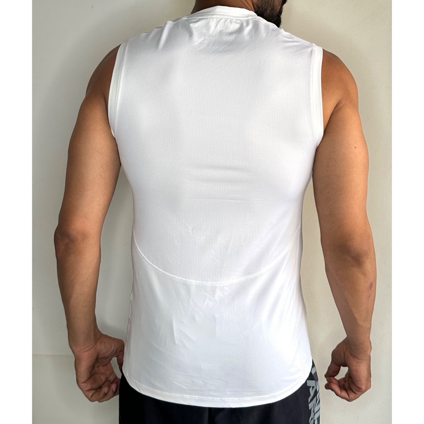 ADIDAS WHITE SIZE-L ( COMPRESSION)