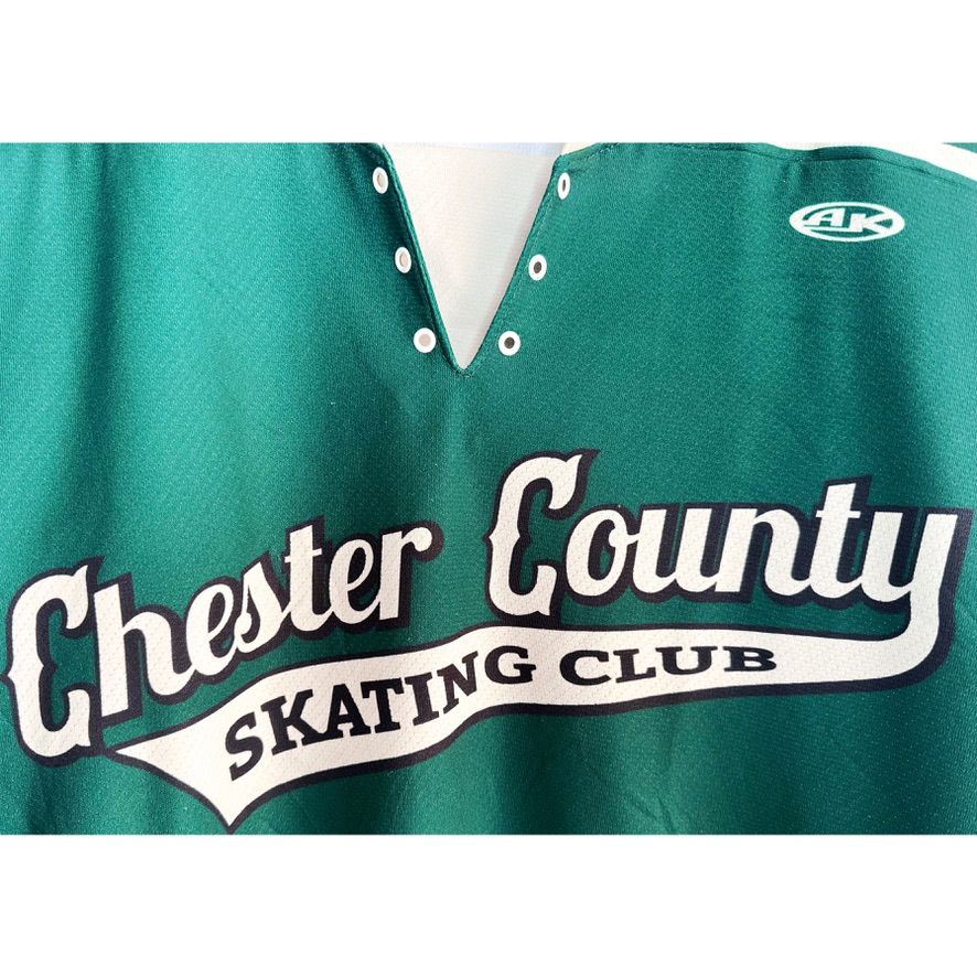AK CHESTER COUNTY SAKTING CLUB SIZE- L-ICE HOCKEY JERSEYS