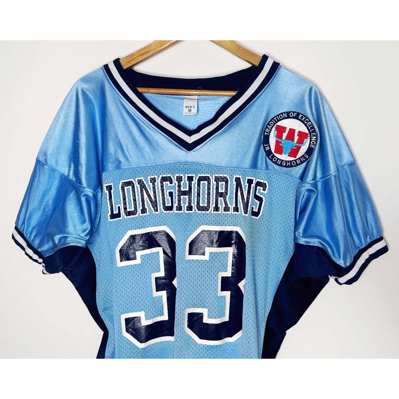 SM ATHLETICS LONGHORNS NO 33 SIZE-L NFL JERSEYS .