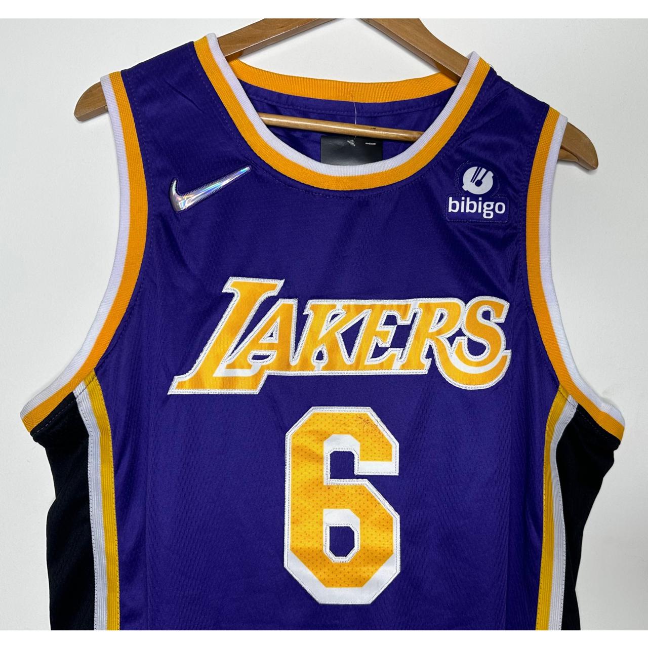 NIKE BIBIGO LAKERS JAMES NO 6 BASKETBALL JERSEY SIZE
