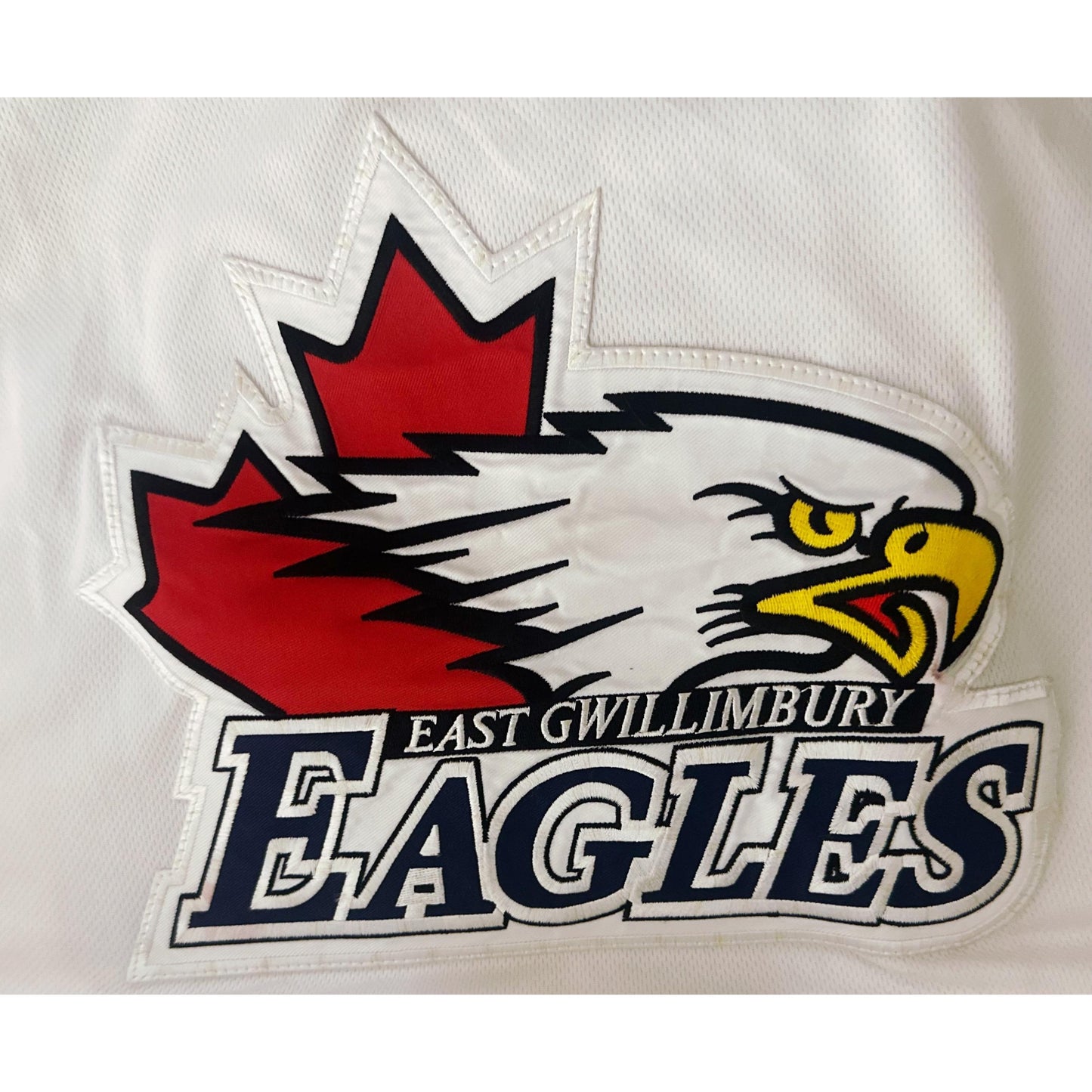 EAST GWILLIMBURY EAGLES NO 60 SIZE- L-ICE HOCKEY JERSEYS