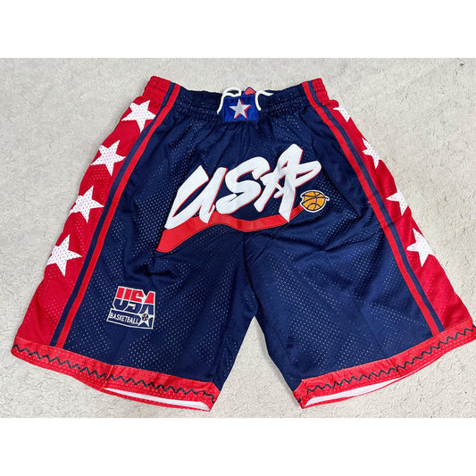 JUST DON HARDWOOD VINTAGE CLASSICS USA BASKETBALL PREMIUM SHORT