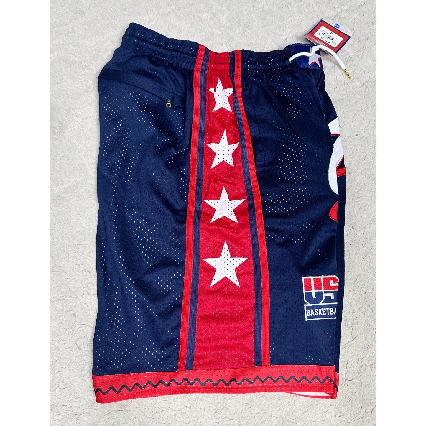 JUST DON HARDWOOD VINTAGE CLASSICS USA BASKETBALL PREMIUM SHORT
