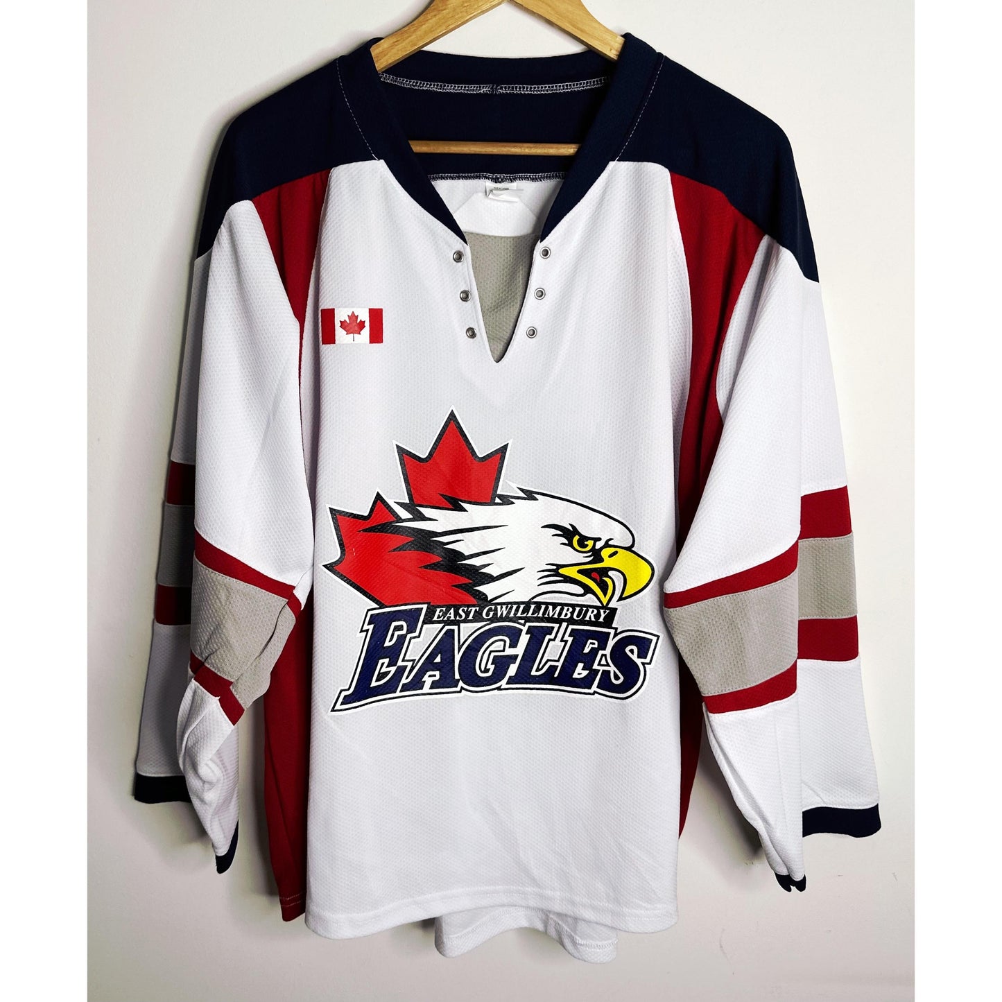 EAST GWILLIMBURY EAGLES SKELTON NO. 33 SIZE- 2XL-ICE HOCKEY JERSEYS