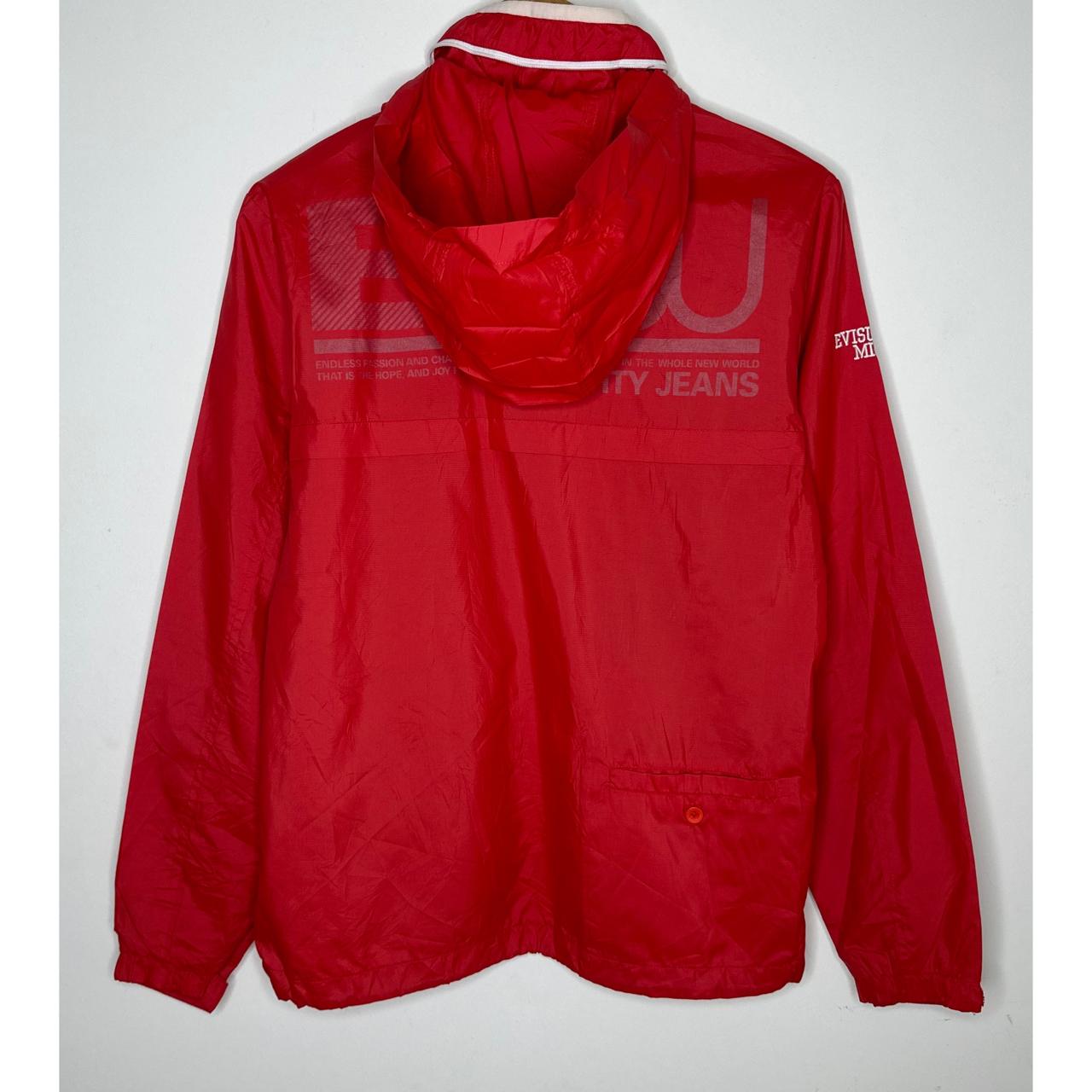 EVISU JEANS MIGHTY WINDBREAKER JACKET – LIGHTWEIGHT & WEATHER-RESISTANT SIZE M