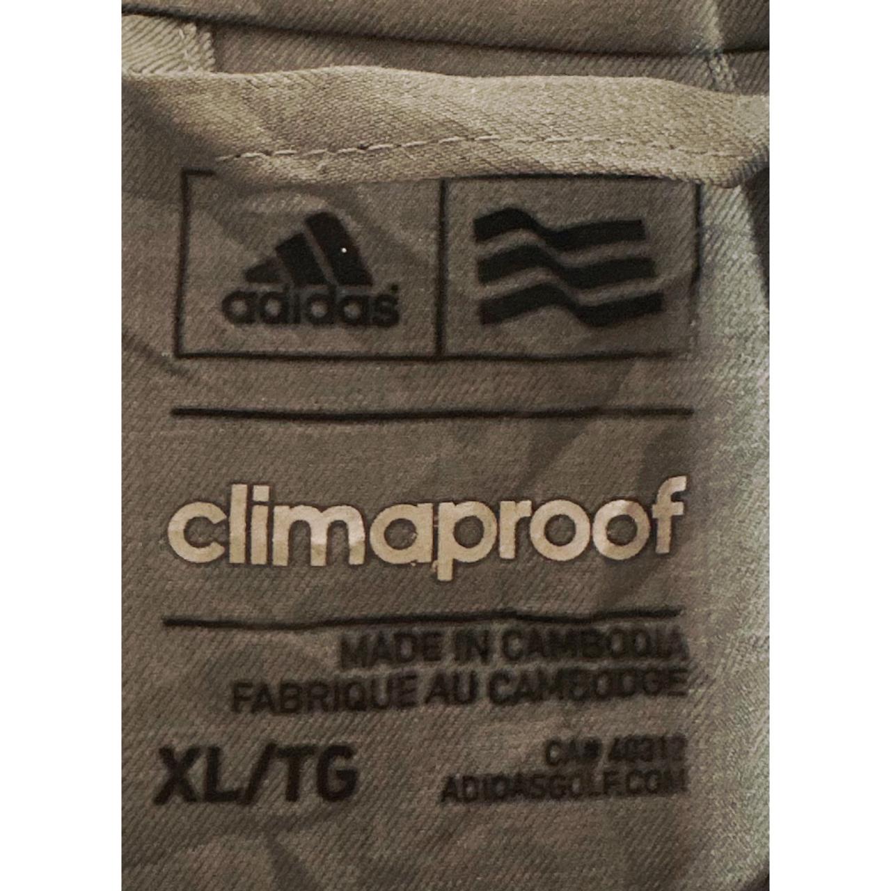 ADIDAS CLIMAPROOF LIGHTWEIGHT WINDBREAKER – BREATHABLE, WATER-RESISTANT JACKET FOR ACTIVE OUTDOOR WEAR SIZE XL -