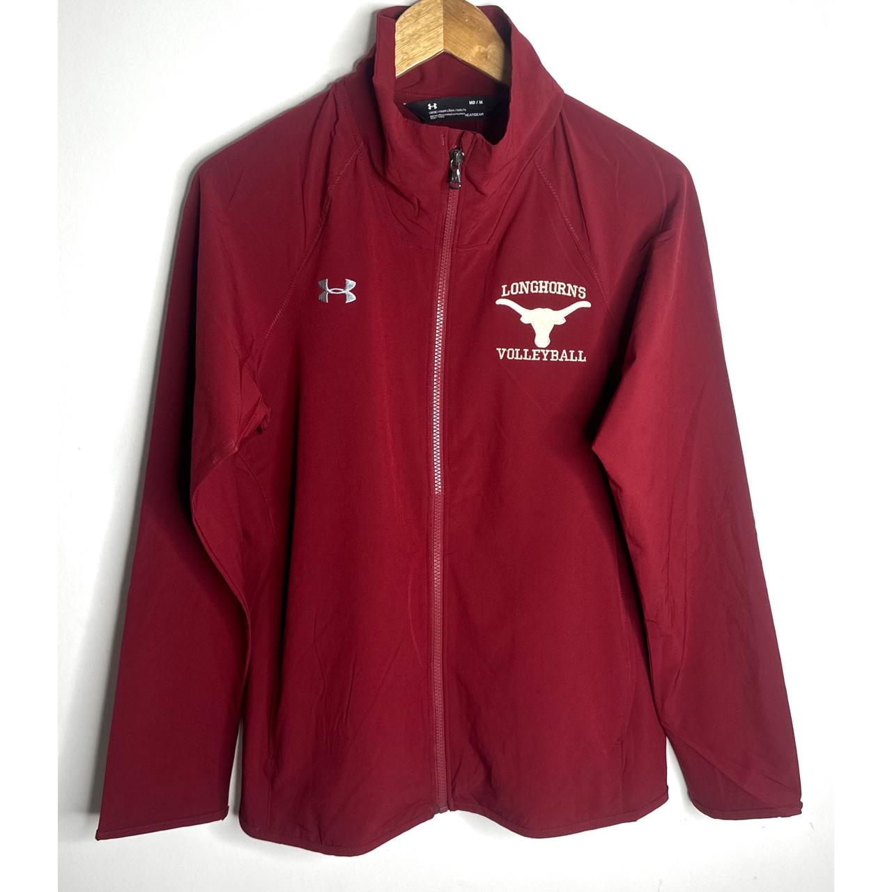 COLUMBIA LONGHORNS VOLLEYBALL LIGHTWEIGHT WINDBREAKER – BREATHABLE, WATER-RESISTANT JACKET FOR ACTIVE OUTDOOR WEAR SIZE M -