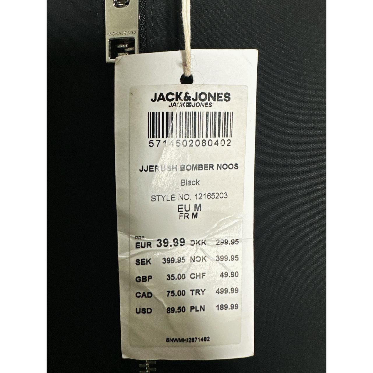 JACK & JONES LIGHTWEIGHT WINDBREAKER – BREATHABLE, WATER-RESISTANT JACKET FOR ACTIVE OUTDOOR WEAR SIZE M-