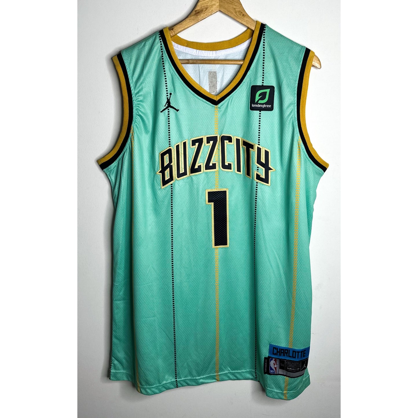 JORDAN CHARLOTTE BUZZCITY NO 1 PREMIUM BASKETBALL JERSEY