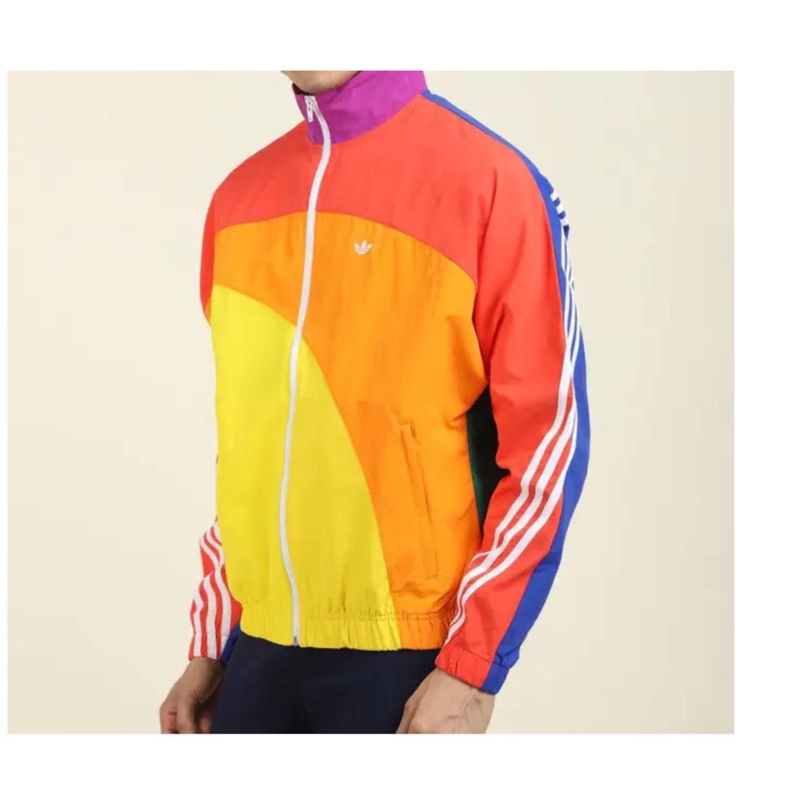 ADIDAS ORIGINALS Men's Colour block Sports Jacket (Waterproof)